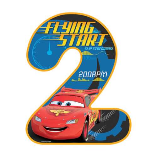 Lightning Mcqueen Number 2 Edible Icing Image - Click Image to Close